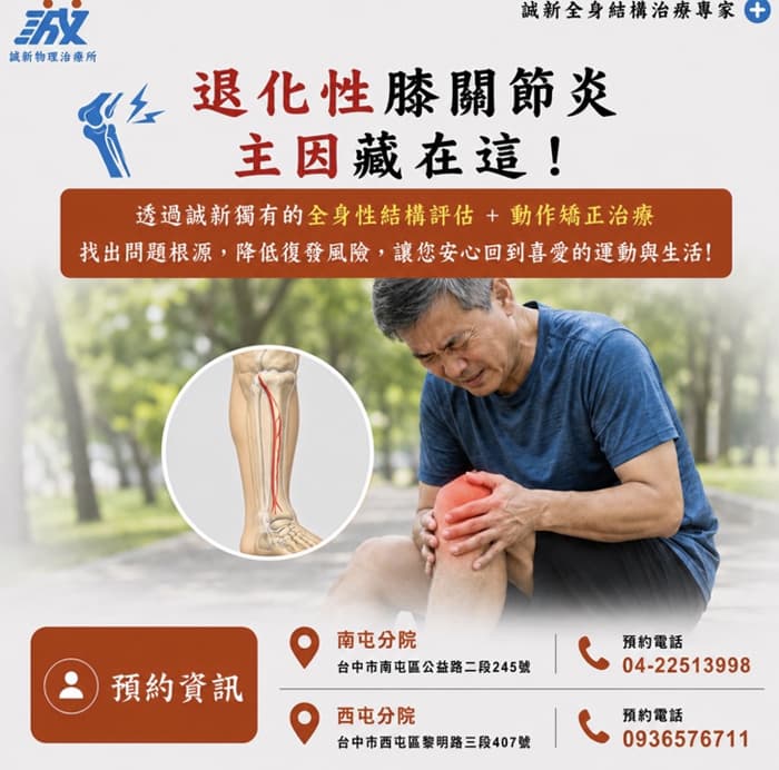 退化性膝關節炎的物理治療：從案例了解評估與治療方式